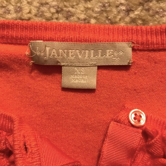 Orange Ruffle Cardigan - Picture 2 of 2